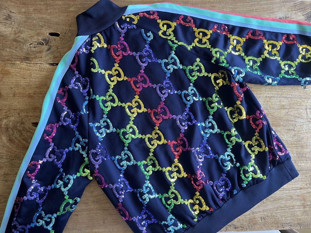 GUCCI グッチ スパンコール トラックジャケット