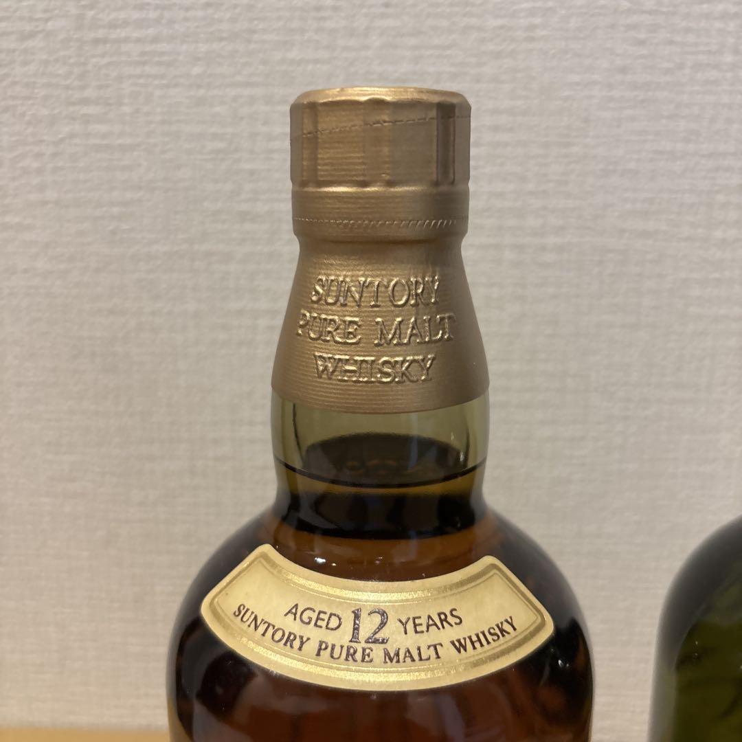 サントリーピュアモルトウイスキー　山崎12年&白州12年　750ml、2点セット