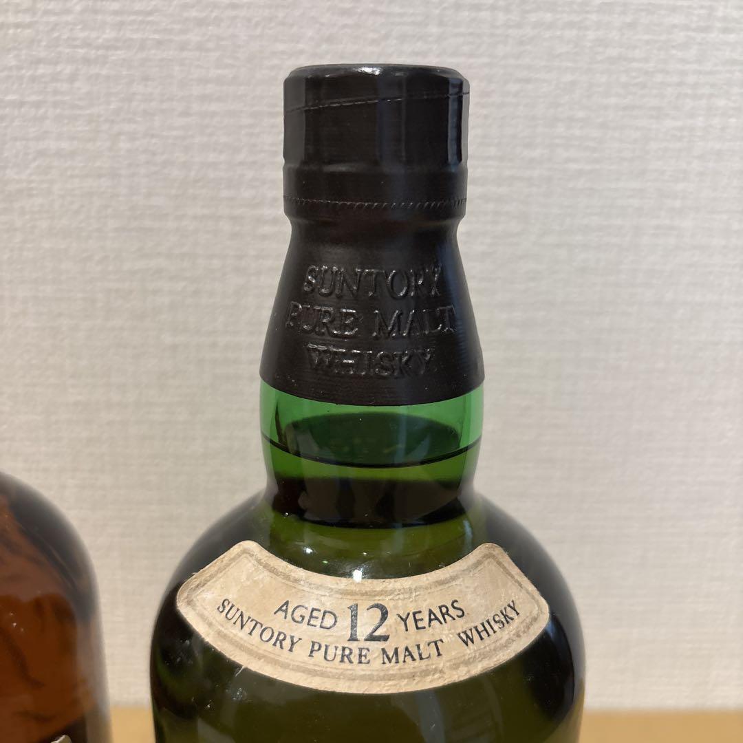 サントリーピュアモルトウイスキー　山崎12年&白州12年　750ml、2点セット