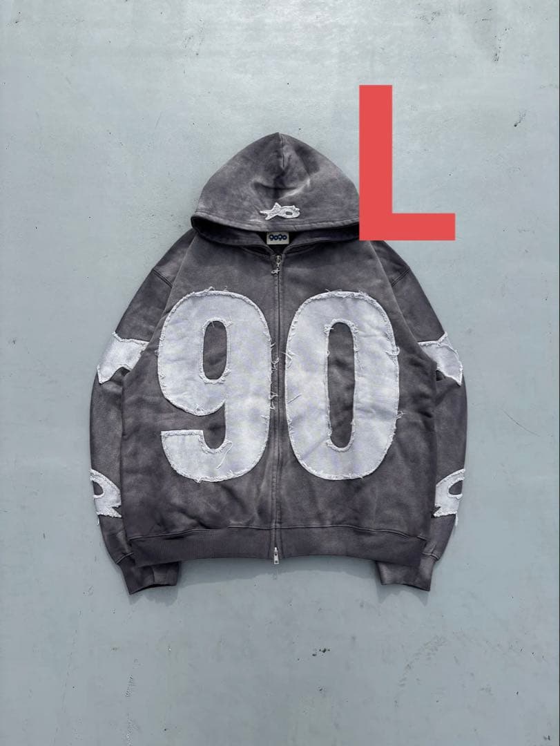 Numbering With Star Logo Zip HoodieL 9090