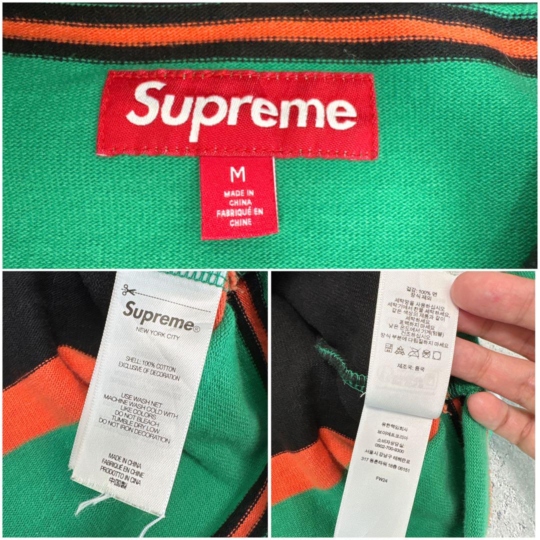 2024FW supreme Hooded Rugby フーディーラガーシャツ