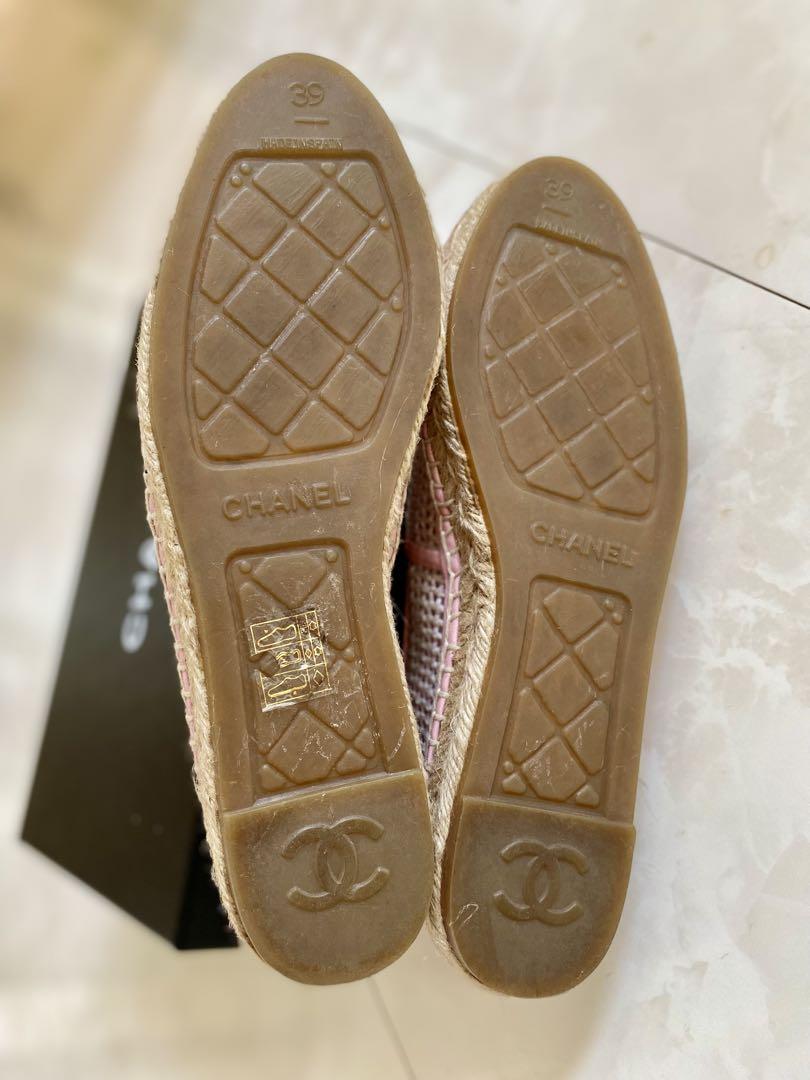 試着のみ美品 CHANEL エスパドリーユ スリッポン 39 25cm シャネル