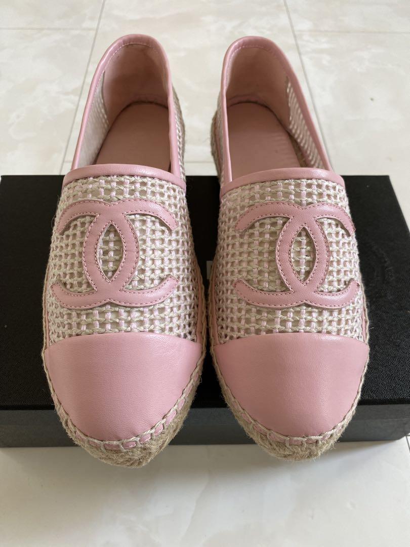 試着のみ美品 CHANEL エスパドリーユ スリッポン 39 25cm シャネル