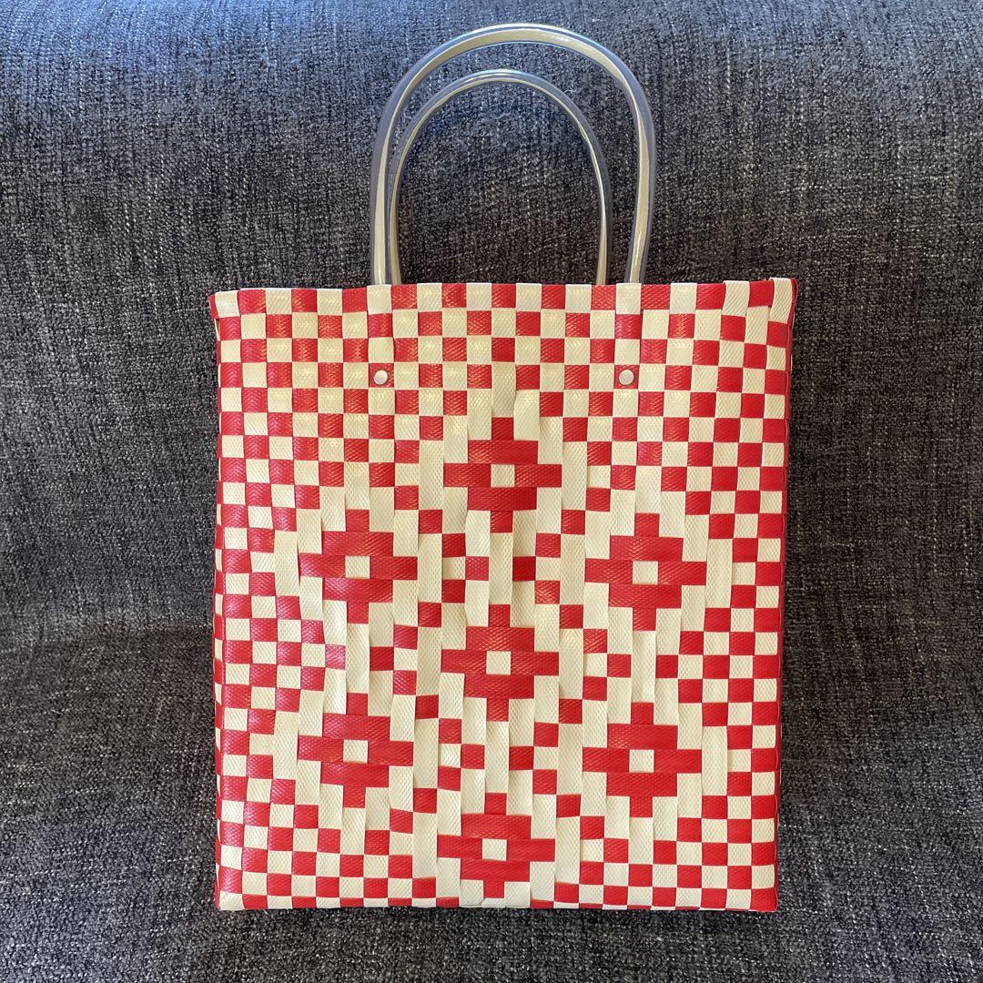 ゆり☆新品タグ付き MARNI マルニマーケット トートバッグ☆収納袋付