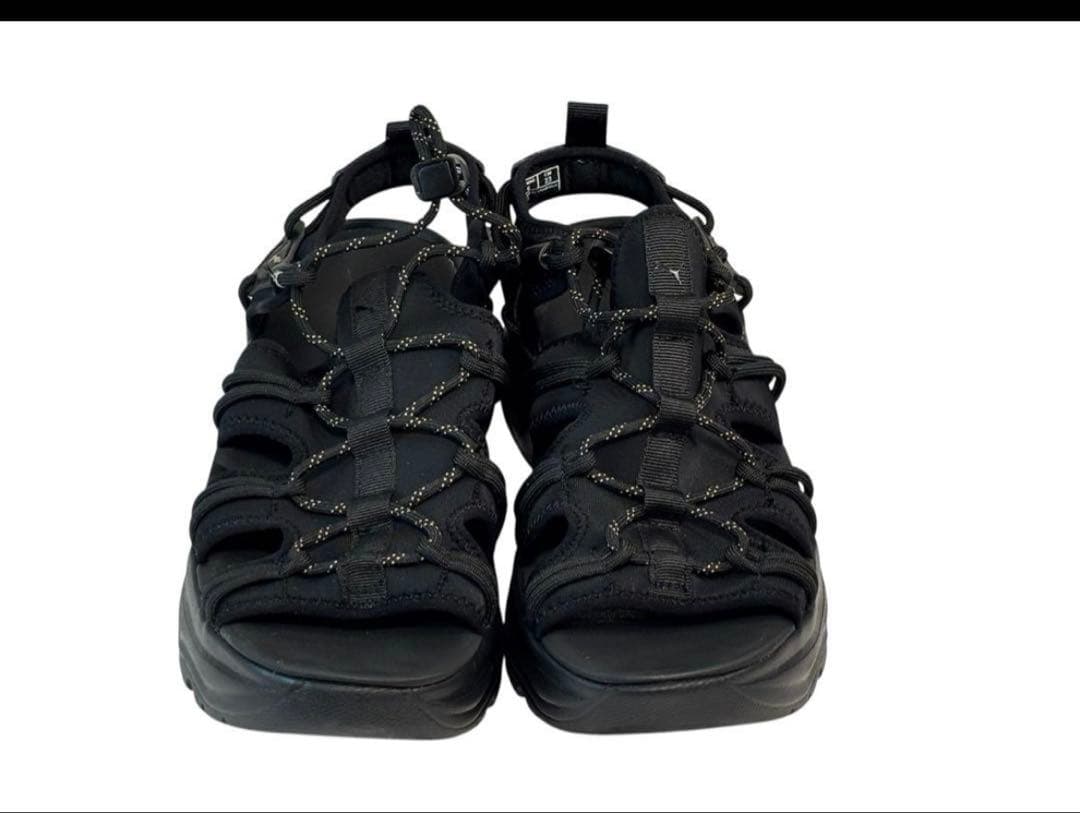 PUMA ブラック シリアウェッジサンダル 24cm