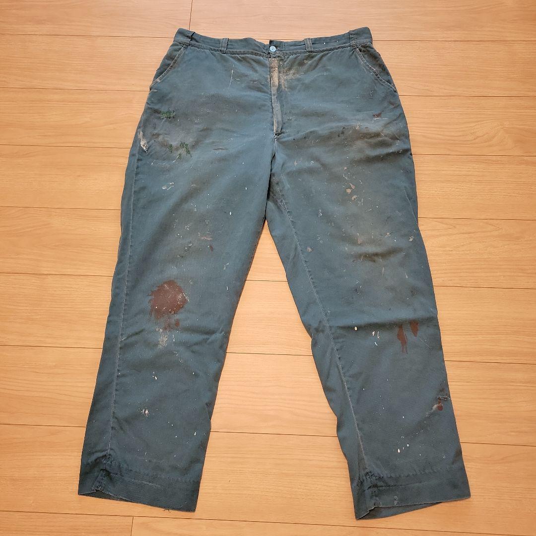 50s ワークパンツ ストア系 USA製 ボロ ビンテージ