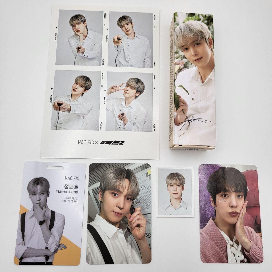 ATEEZ ユノ　証明写真 ユノ ATEEZ アチズ ユンホ トレカ+社員証+ 4カット+証明写真