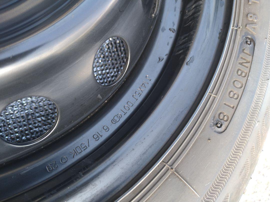 14インチ鉄ホイール付き155/65R14　２本セット送料込み！