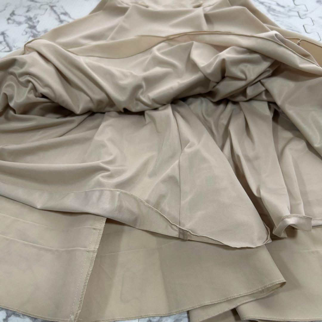 極美品✨ フォクシー フレアワンピース フレンチスリーブ ベージュ 38