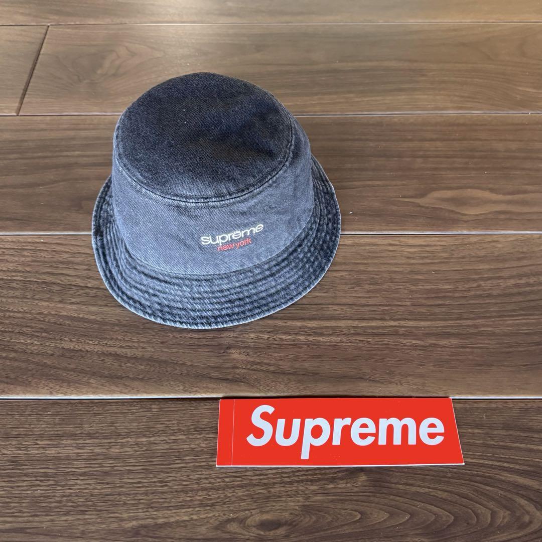 ⭐️極美品⭐️Supreme シュプリーム デニム クラッシャー バケットハット ⭐️極美品⭐️Supreme シュプリーム デニム ブラック バケット