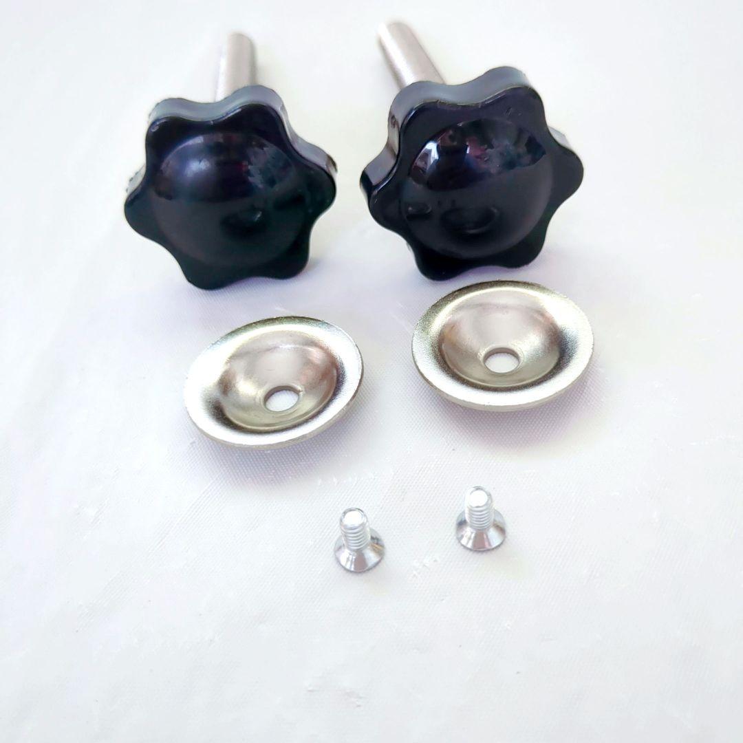 スターハンドル ハンドスクリュー プレッシャープレート付き(M10×80mm)