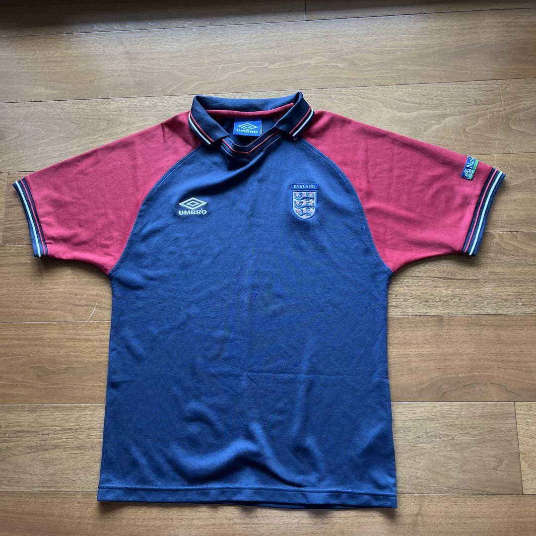 アンブロ UMBRO イングランド 代表ラガーシャツ ネイビー/レッド