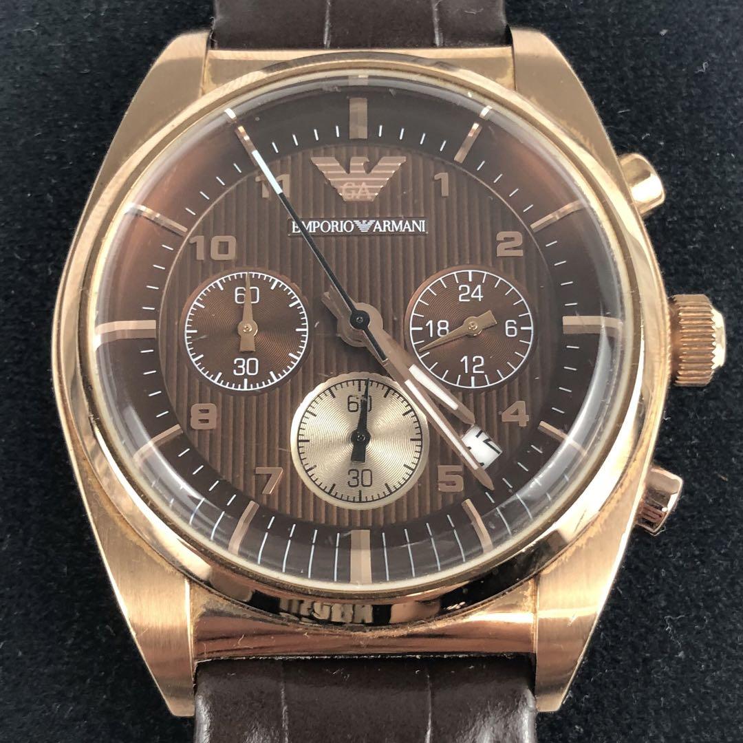 △ EMPORIO ARMANI クロノグラフ AR-0371 - メルカリ