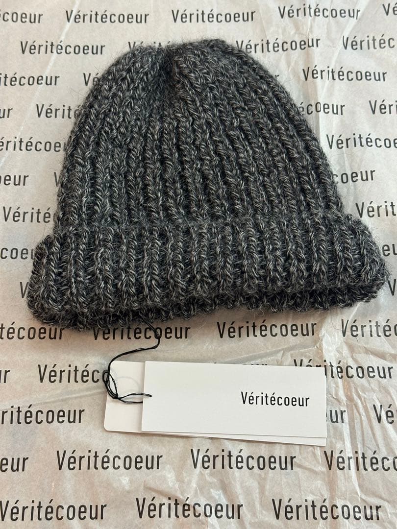 Véritécoeur アルパカニット帽 グレー フリーサイズVeritecoeur