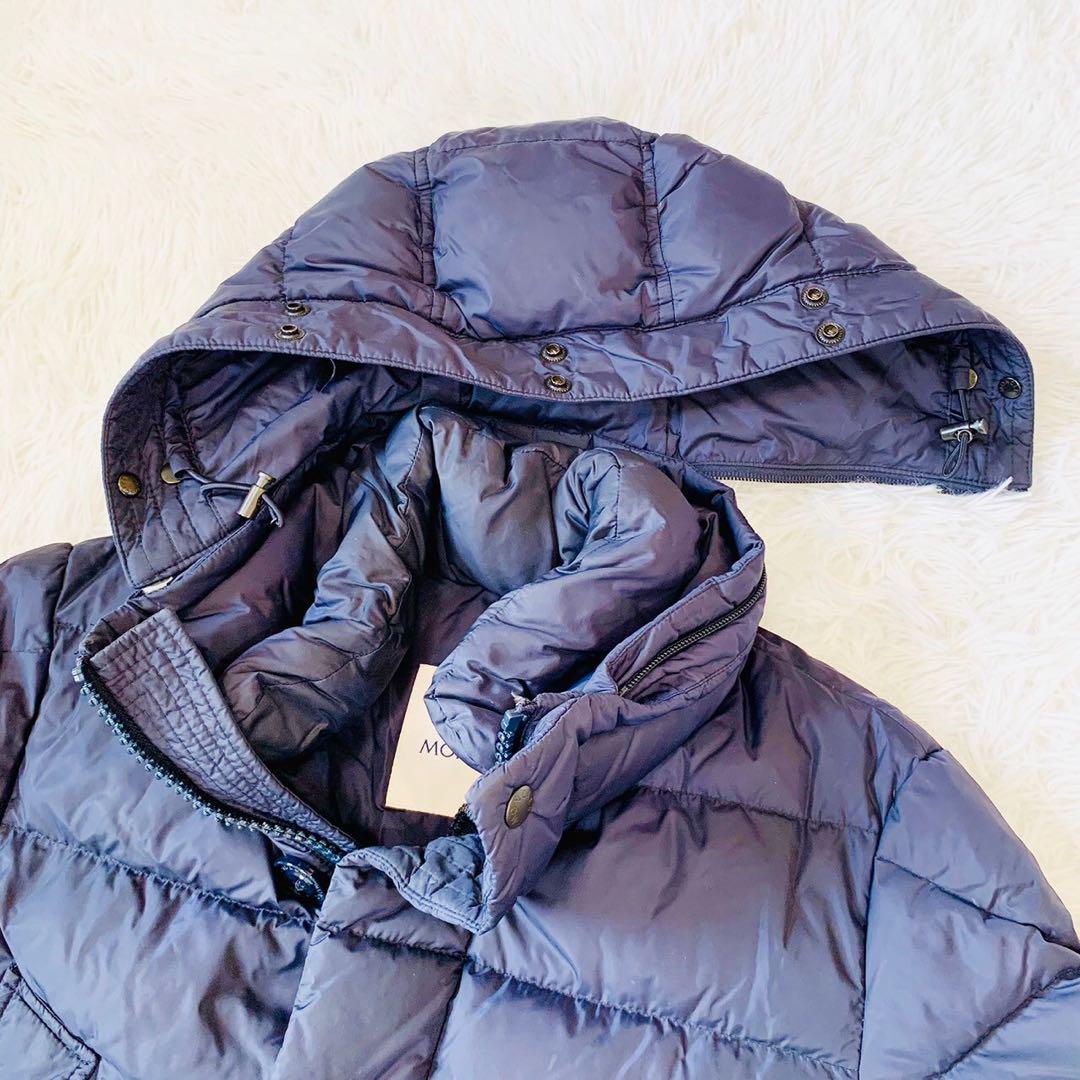 美品 モンクレール CLUNY クルーニー ダウンジャケット 0 ネイビー 高級