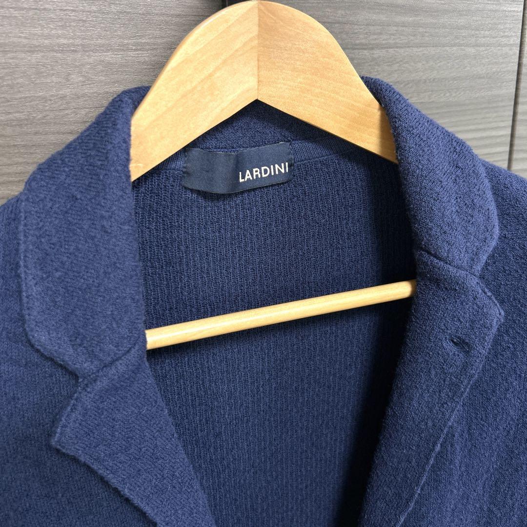 美品✨LARDINI ラルディーニ カーディガンジャケット ネイビー LARDINI ラルディーニ カーディガン ジャケット ネイビー