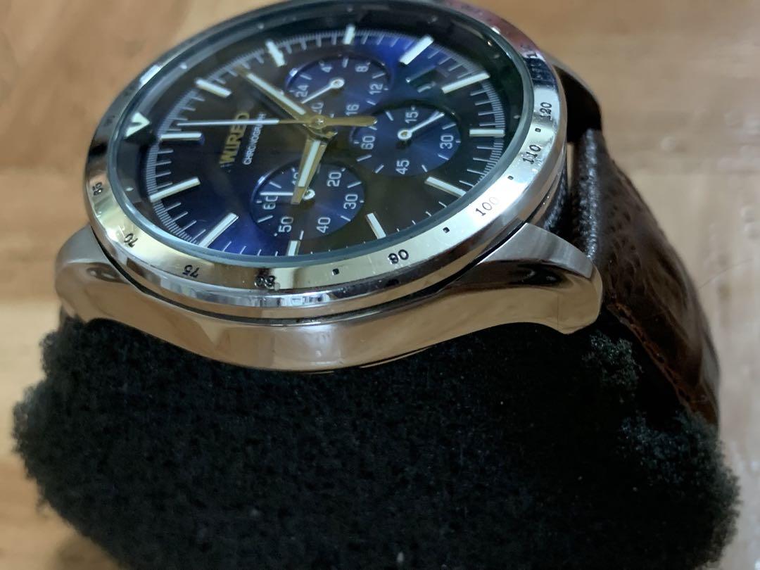 セイコーSEIKO ワイアードWIRED クロノグラフスモセコVK63-K006