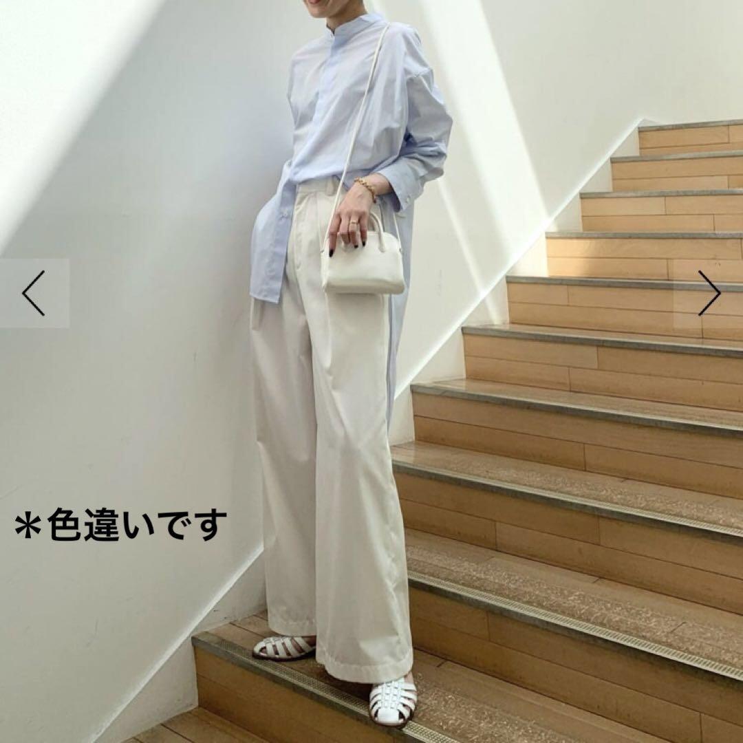 【極美品】GALERIE VIEギャルリーヴィー コットンバンドカラーシャツ白
