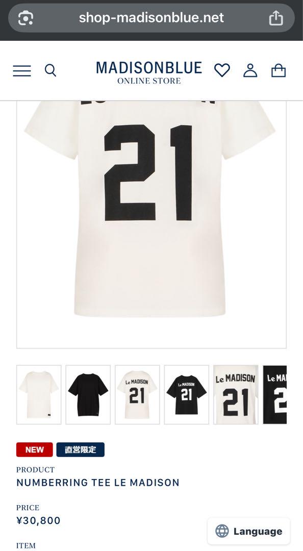 【タグ付き未使用新品】MADISONBLUE NUMBERING Tシャツ
