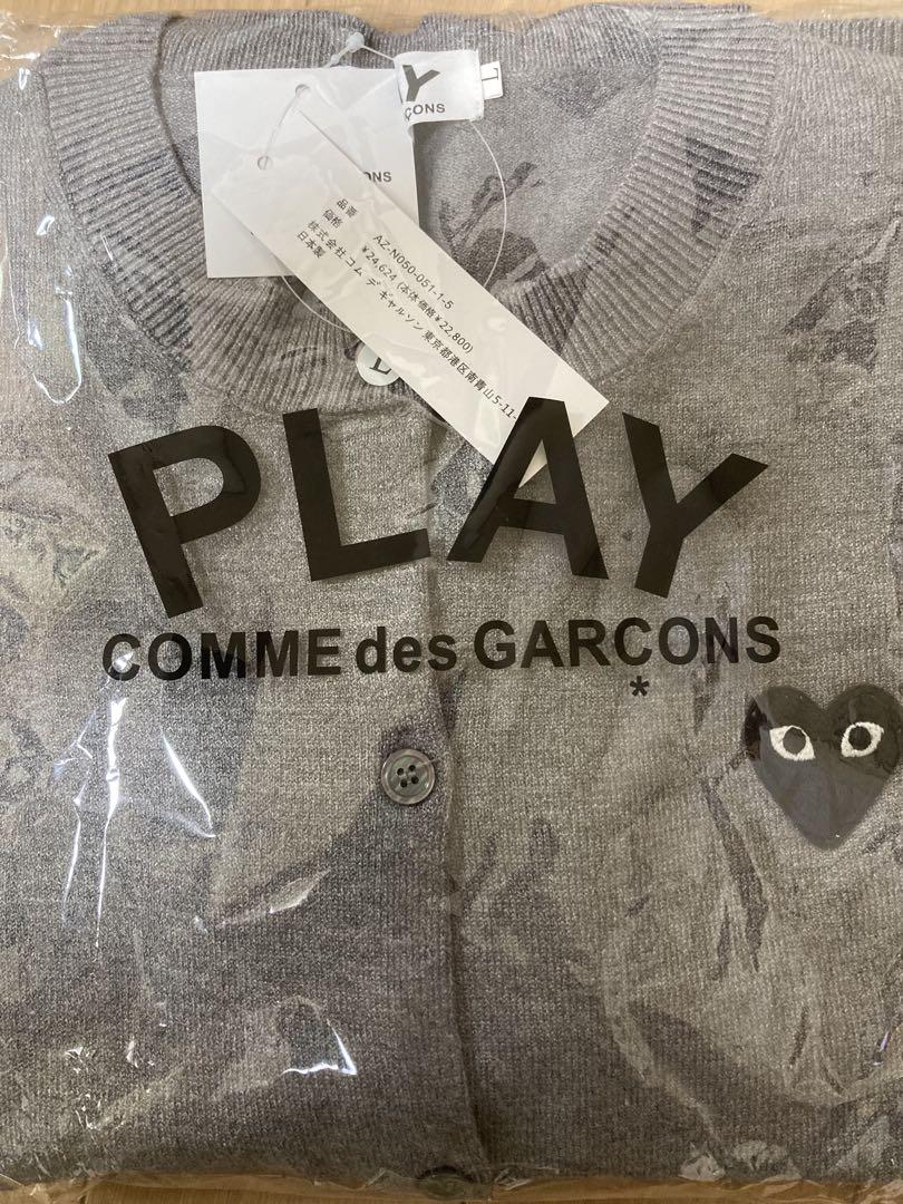 PLAY Comme des Garçons グレー カーディガン