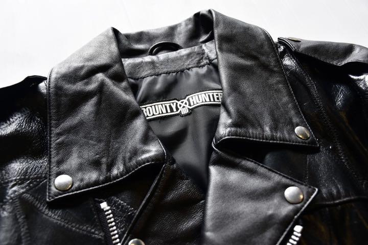 BOUNTY HUNTER ツギハギ レザーダブルライダースジャケット