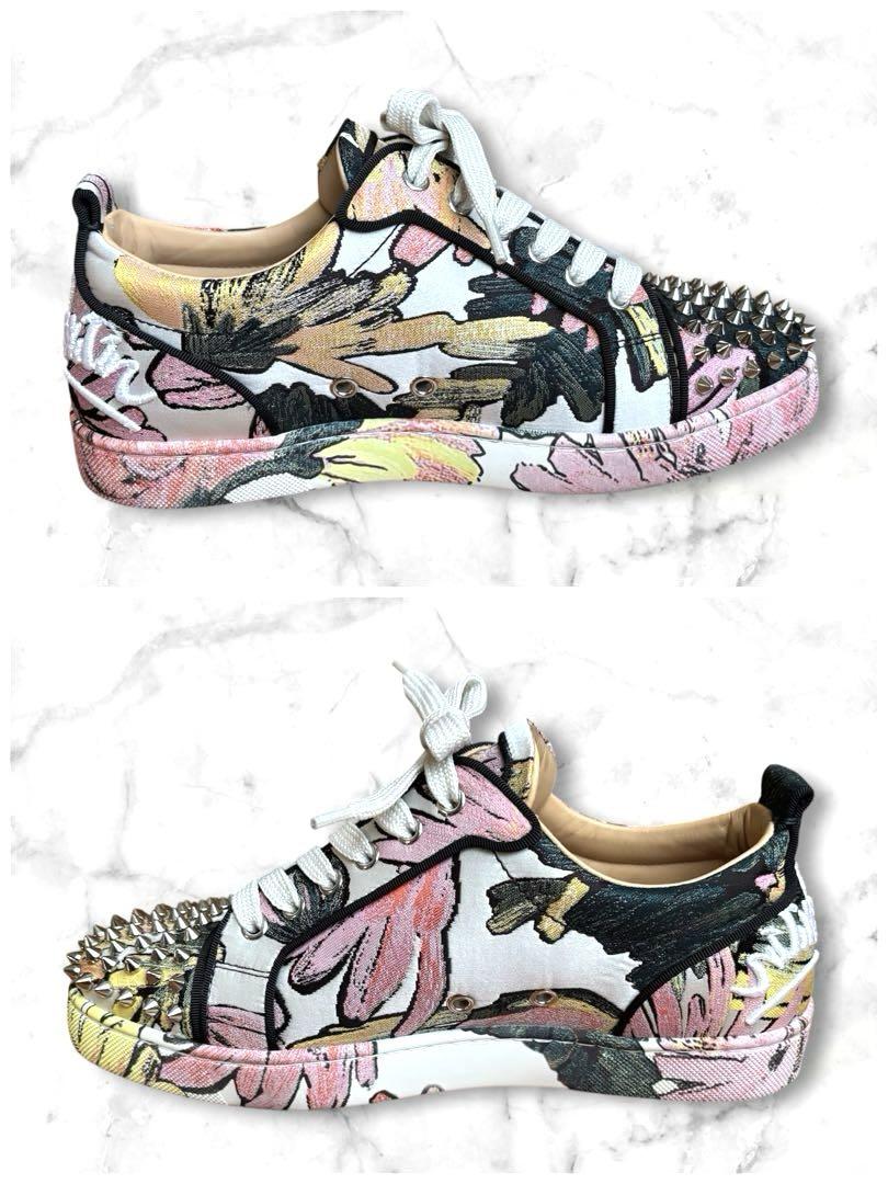 Christian Louboutin スタッズスニーカー 花柄 40