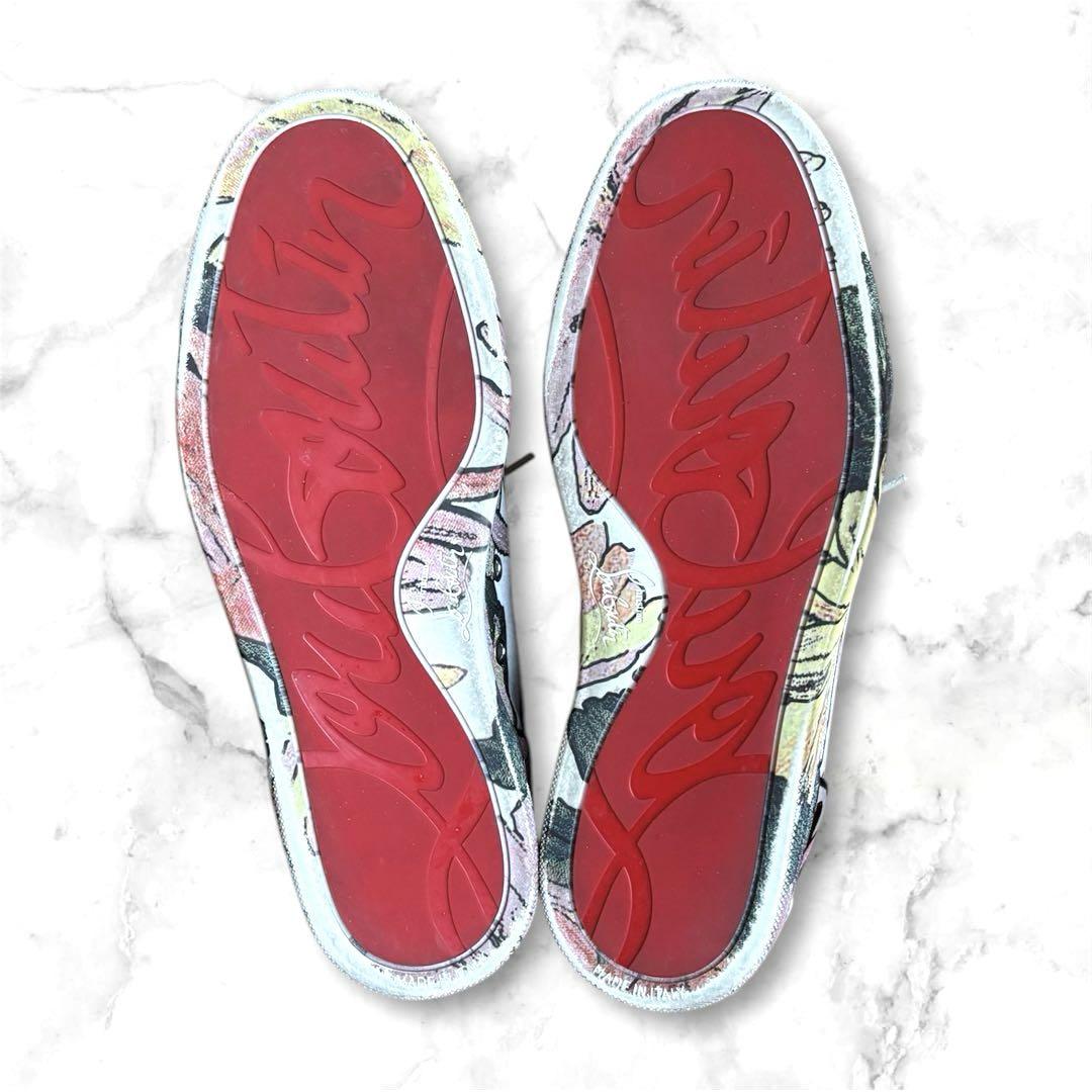 Christian Louboutin スタッズスニーカー 花柄 40