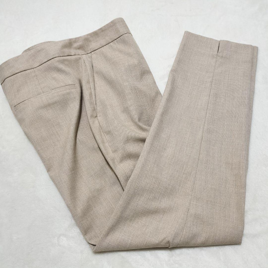 ✨美品✨ZARA　ザラ　セットアップ　ノーカラー　パンツ　ベージュ　大きいサイズ