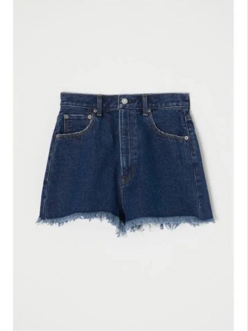 MOUSSY HW CUT OFF ショートパンツ ダークブルー/0