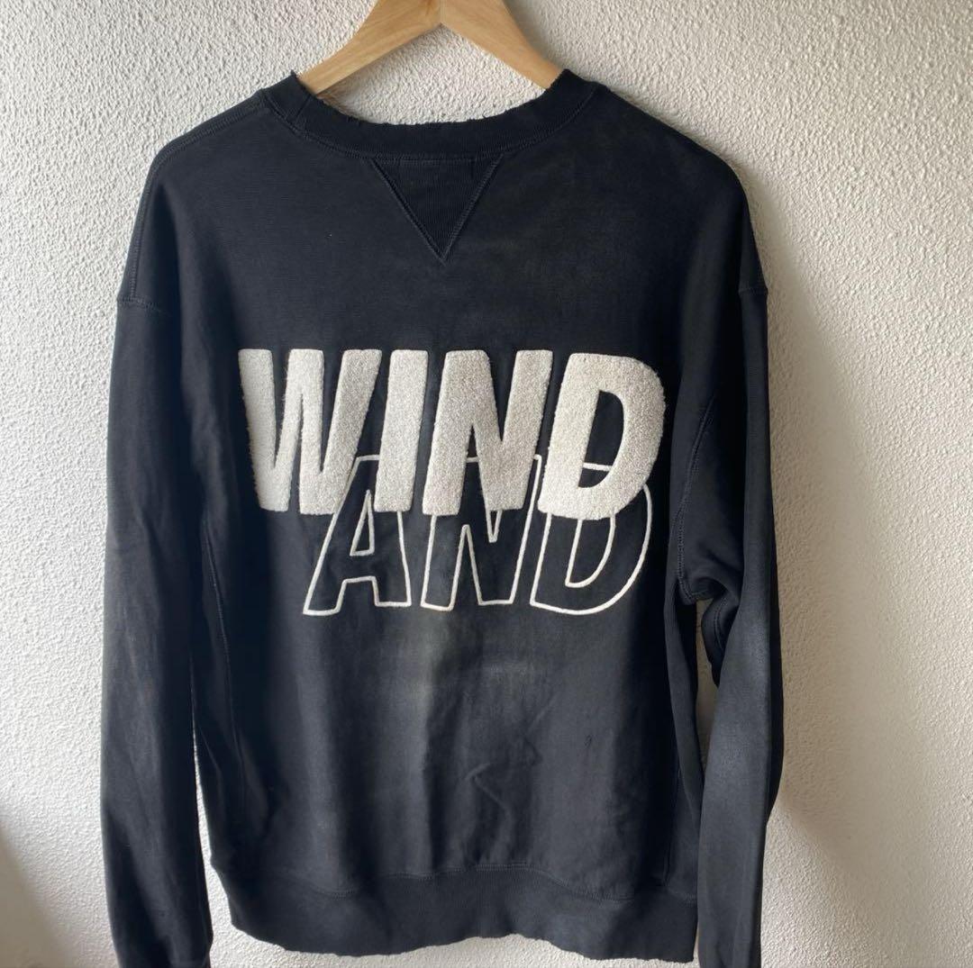 【美品】wind and sea SEA DAMAGED CREW NECK