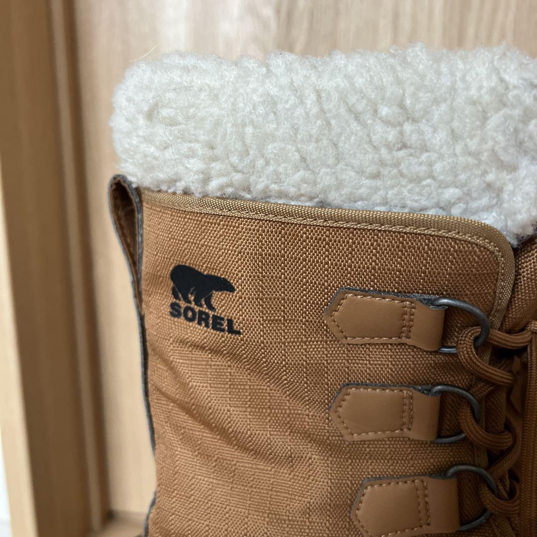 美品 ソレル SOREL ウィンターカーニバル　スノーブーツ ブラウン24cm