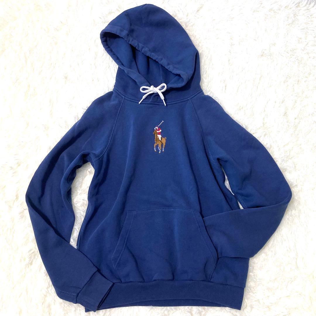 現行QR✨ポロラルフローレン ビッグ ポニー刺繍 フーディ Sサイズ