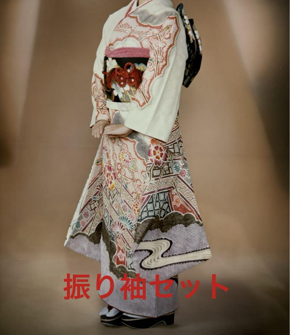 総絞り　振り袖セット