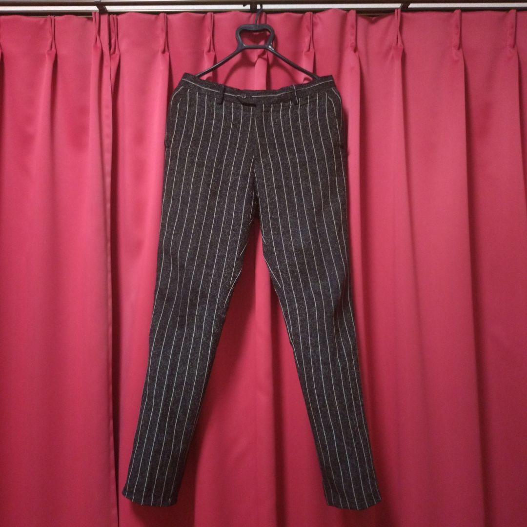 メンズ ストライプ スリーピーススーツセット (ジャケット、ベスト、パンツ)