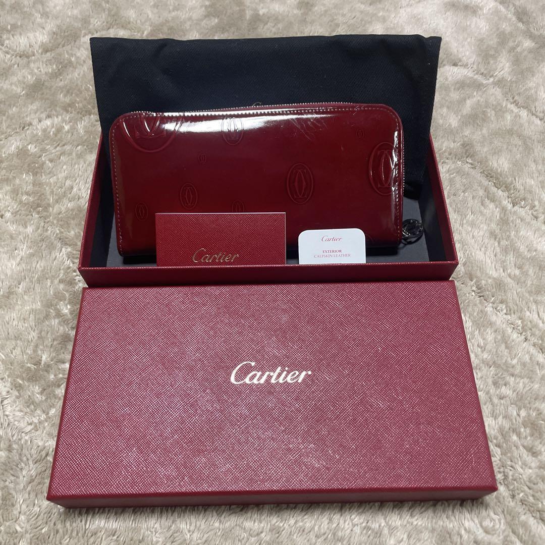 【未使用 】カルティエ　長財布　 ラウンドファスナー　ハッピーバースデー