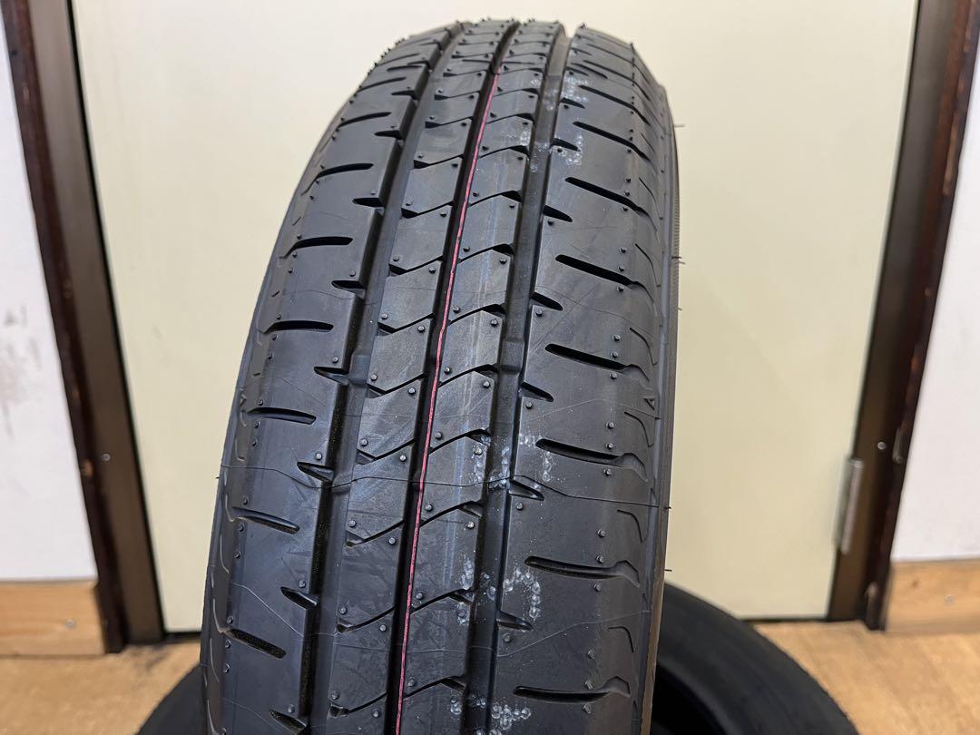 25年製 新品ブリヂストン夏タイヤ155/65R14+中古スズキ純正アルミセット