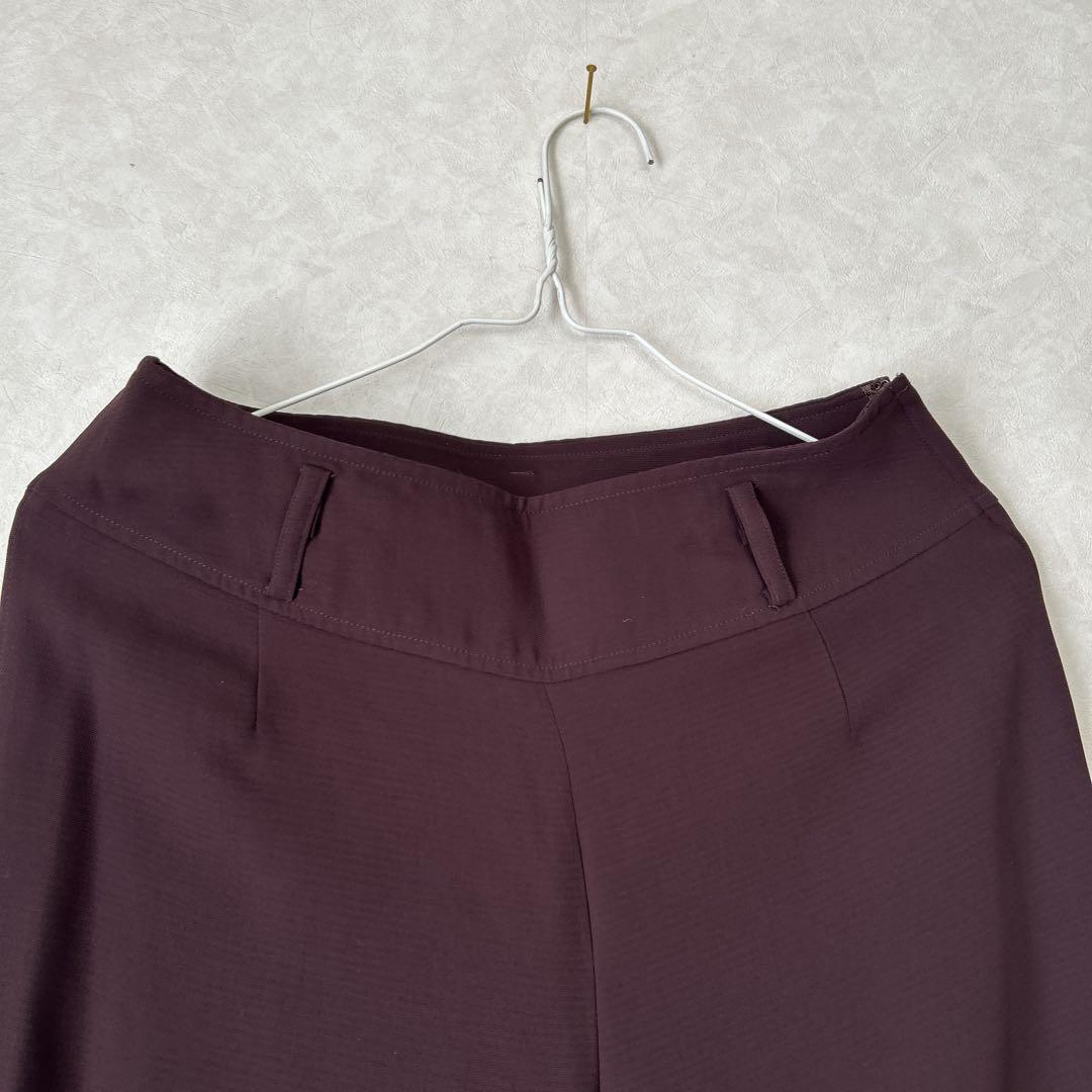 セール‼️【美品】BECAUSE パープル3点セットアップ 膝丈スカート　パンツ