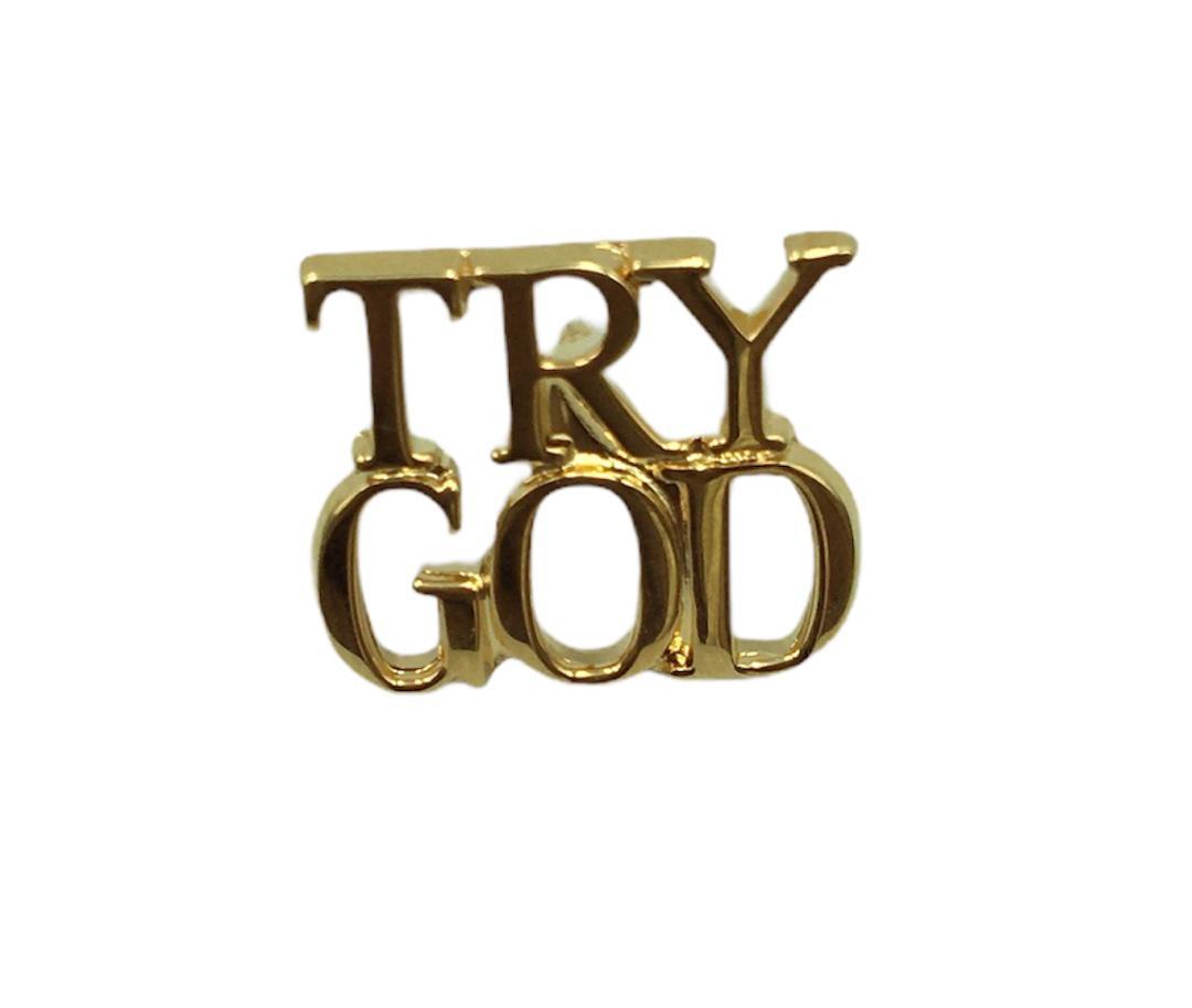 定番通販 ティファニー ヴィンテージ TRY GOD ピン ブローチ ゴールド色 1mde2-m31328010991 HOT爆買い
