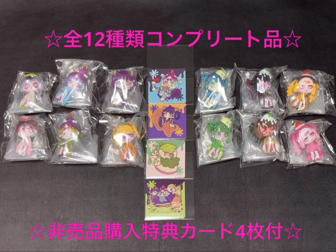 ウイルスイーツ第一弾、甘味処全12種類コンプリート+非売品購入特典カード4枚付