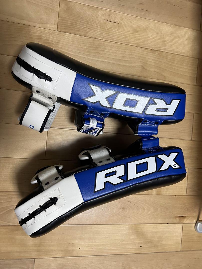 RDX キック&パンチングミット　ブルー+ブラックカラーの左右 2個 セット