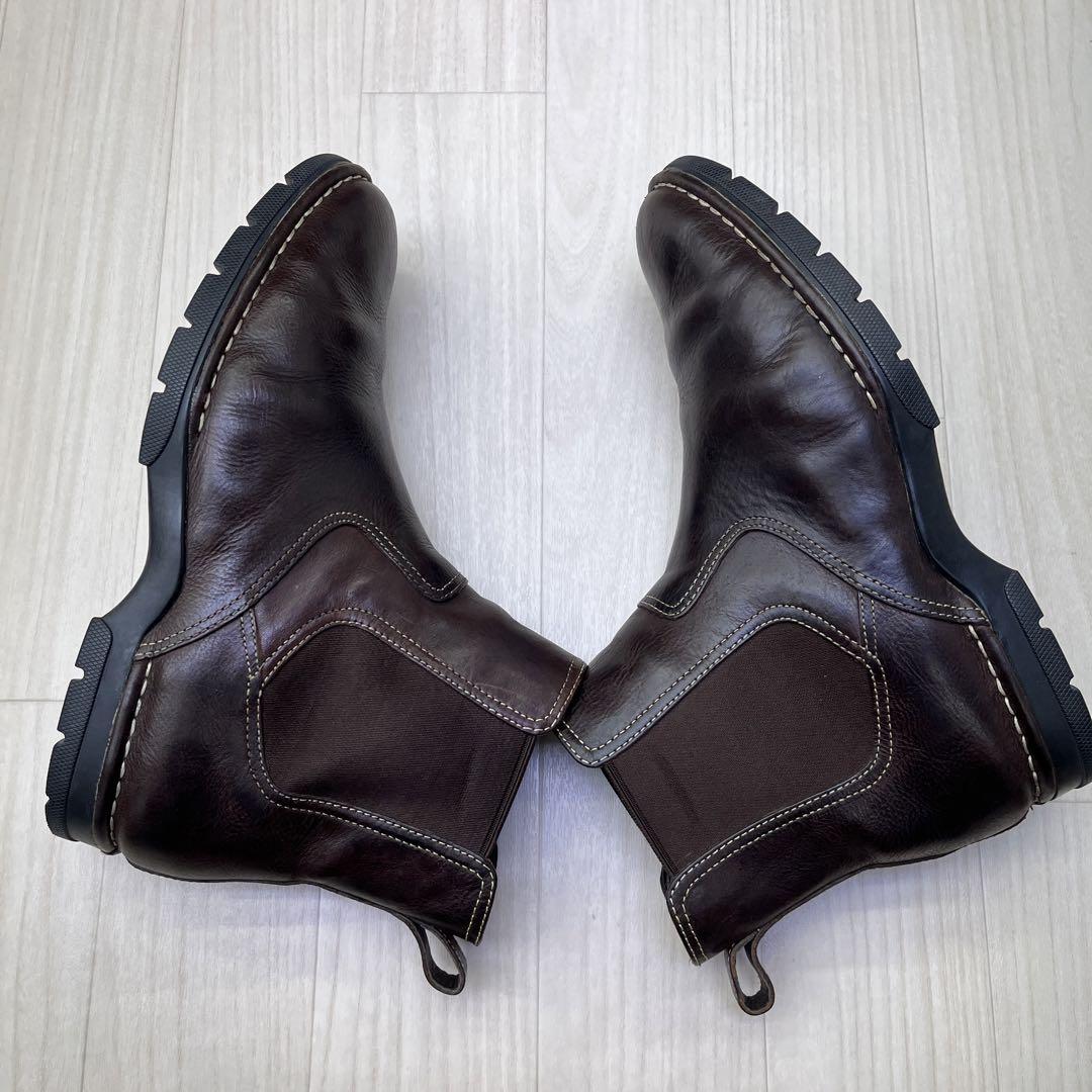 □ 美品 colehaan コールハーン サイドゴア 本革 ブーツ 26cm
