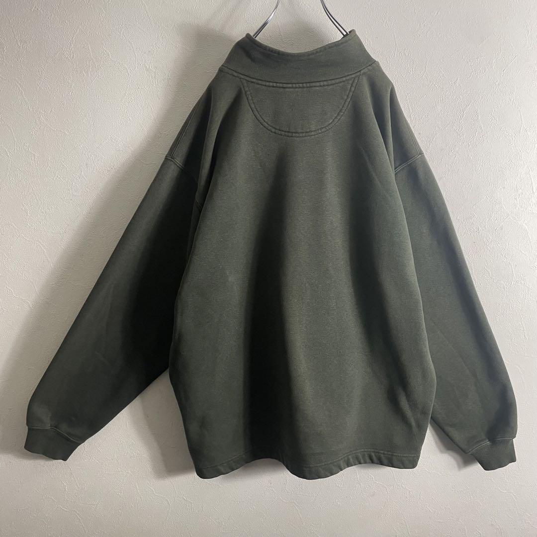 カーハート☘️ハーフジップ☘XL☘カーキ☘トレーナー☘刺繍 カーハート☘️ハーフジップ☘XL☘カーキ☘トレーナー☘刺繍