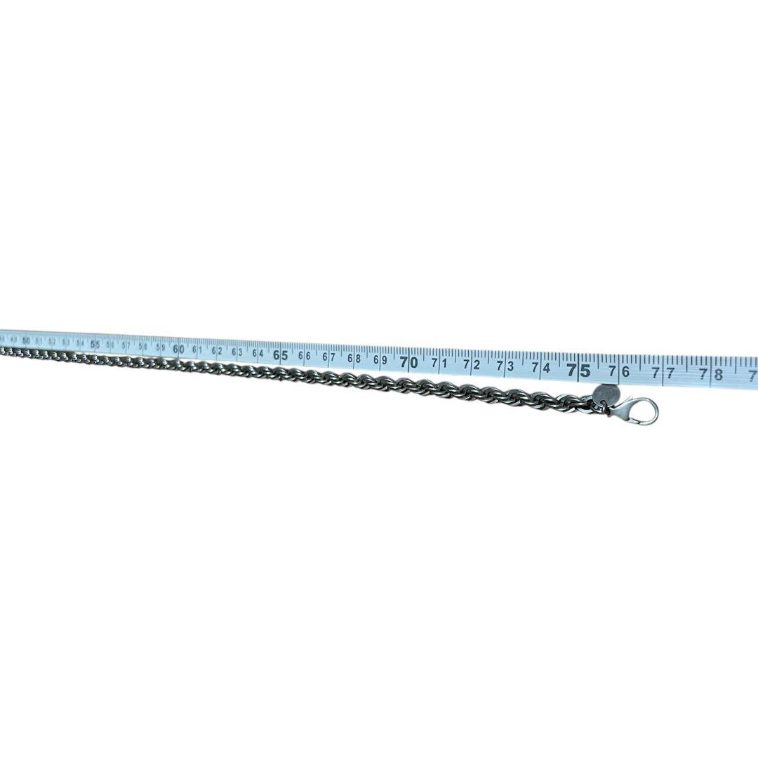 tiffany ロープチェーンネックレス 77cm ツイスト ロング シルバー