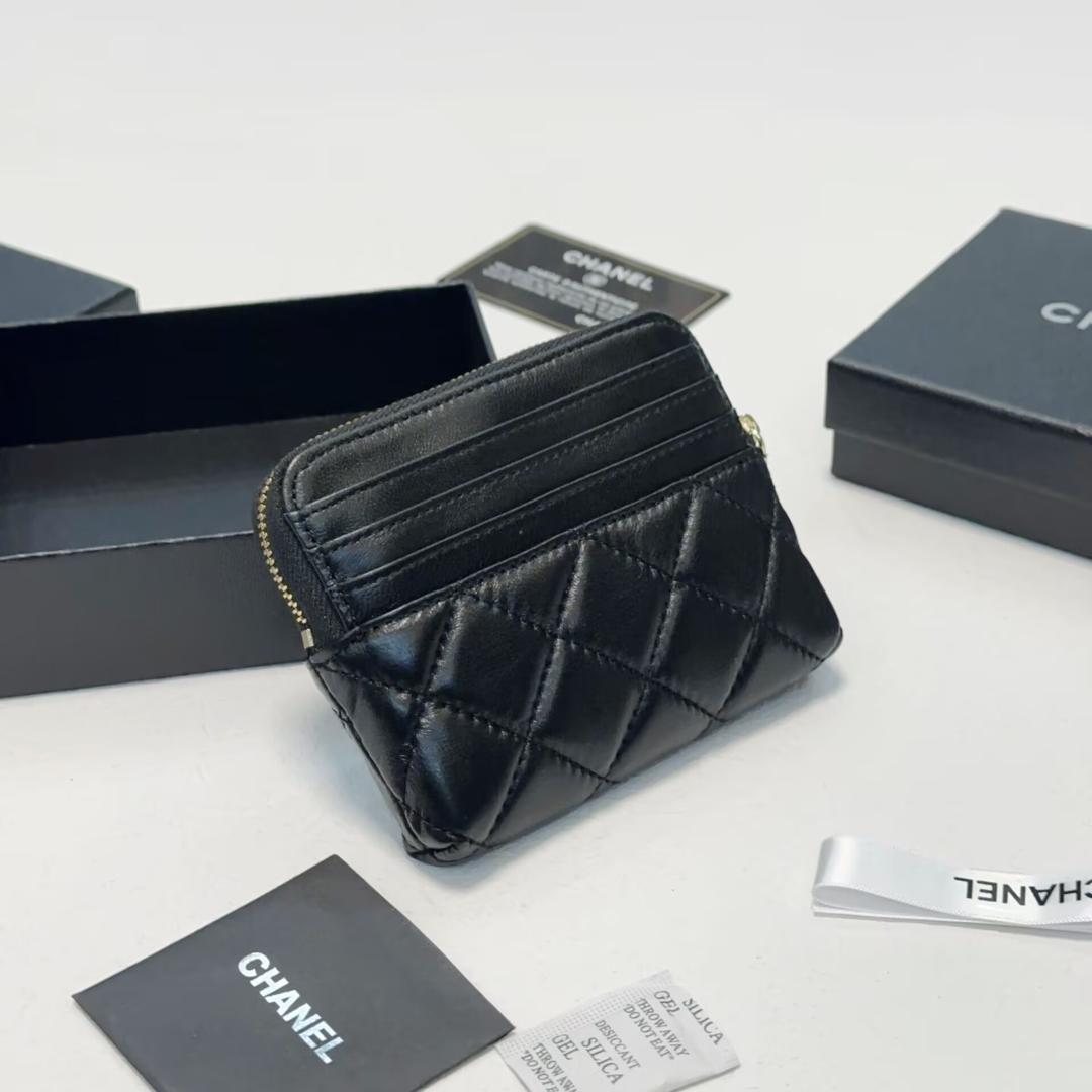 CHANEL ブラックレザー コインケース CHANEL(シャネル) / コインケース/レザー/BLK/レディース