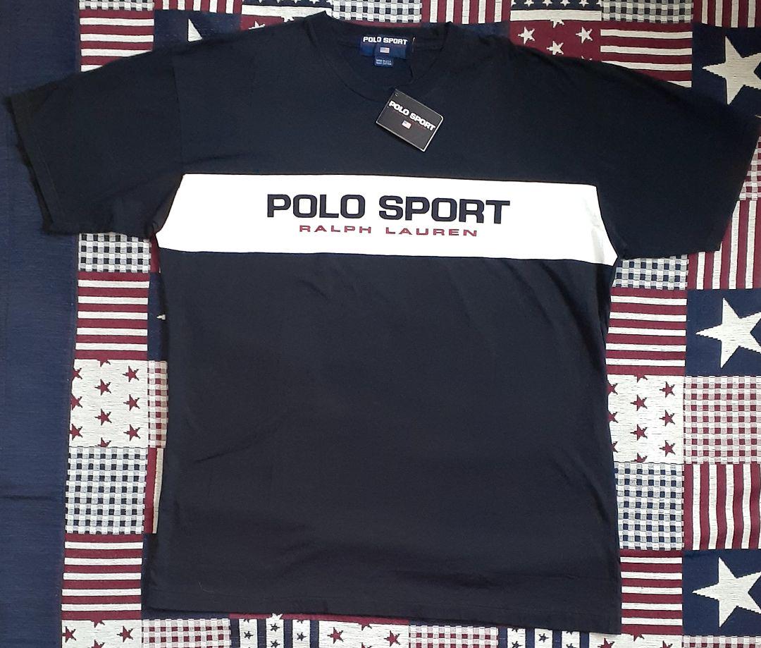 未使用　アメリカ製　POLO SPORT Tシャツ　XL BLACK 8,778円