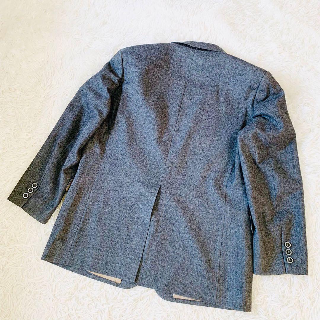 XL相当 美品 DORMEUIL ドーメル スリーピース スーツ セットアップ