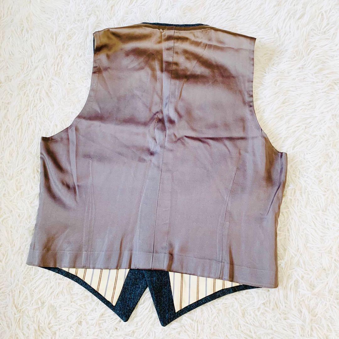 XL相当 美品 DORMEUIL ドーメル スリーピース スーツ セットアップ