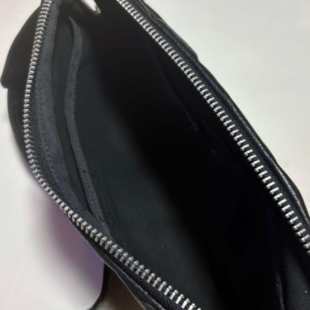 【美品】PORTER　ポーター　ボディバッグ　 ウエストバッグ　レザー　ブラック