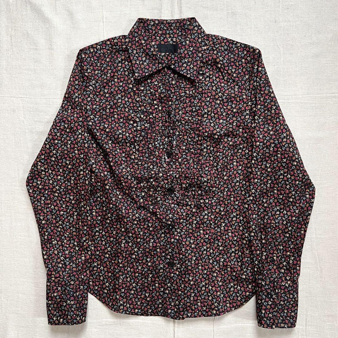 通信販売】 PS Paul Smith 小花フローラル フリルシャツ v4O7n