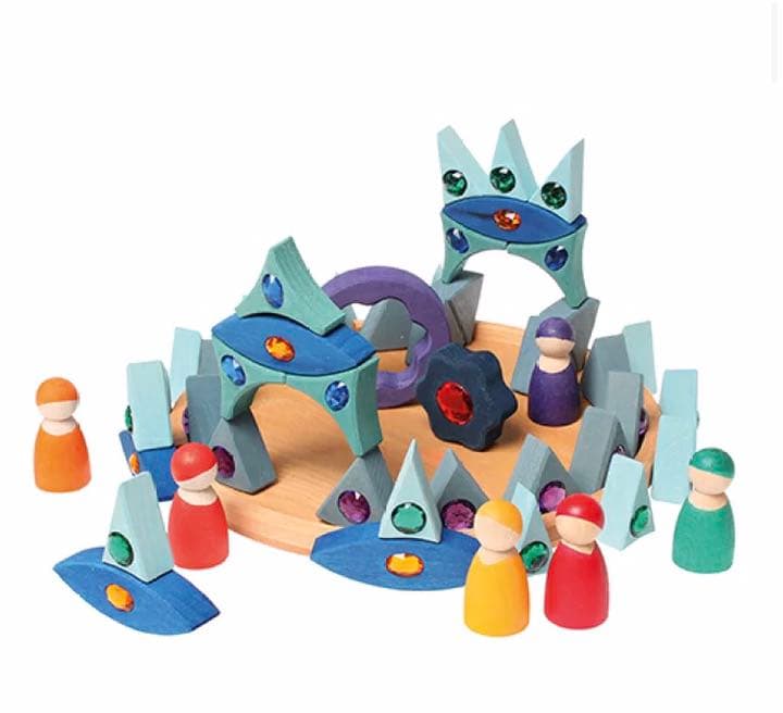 グリムス 互換 スパークリング キラキラ ジュエル 積み木 マンダラ 太陽 花